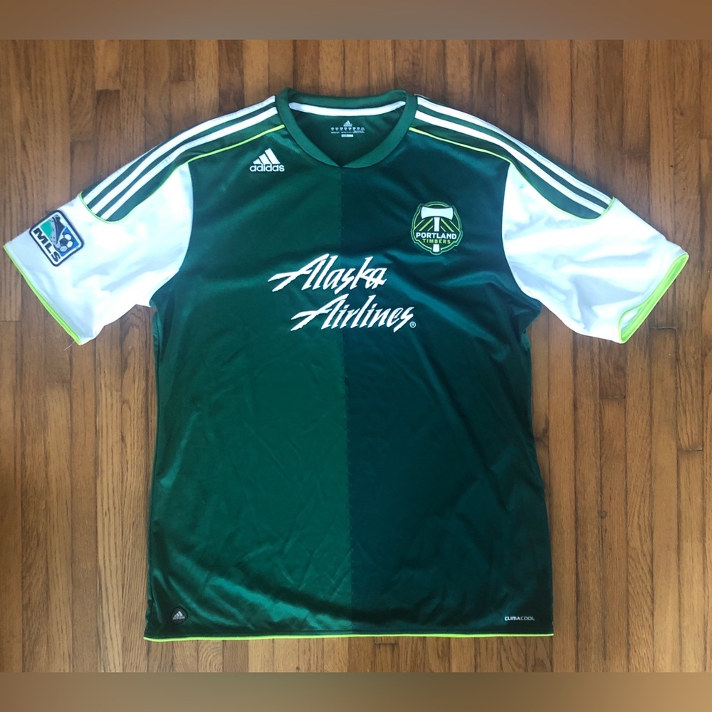 Portland Timbers Adidas MLS Soccer Jersey 2XL Used Good Condition